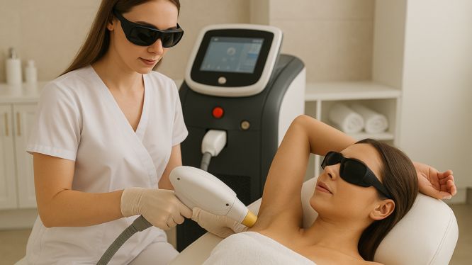 Laserhaarentfernung an den Achseln in Hanau – professionelle Behandlung mit moderner Lasertechnologie