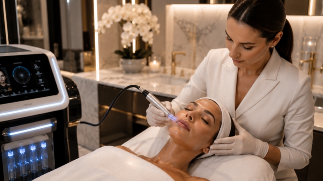 Gesichtsbehandlung oder Hydrafacial? Welche Behandlung passt zu Ihrem Hauttyp?